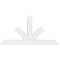 Ekena Millwork Richland Architectural Grade PVC Gable Bracket, 72"W x 36"H x 2"D x 6"F, 12/12 Pitch GBP072X36X0206RIC00 - alternate 3